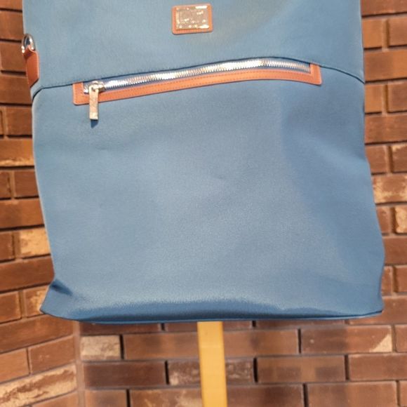 DVF Diane Von Furstenberg padded nylon large weekend tote luggage bag with strap - Picture 4 of 12